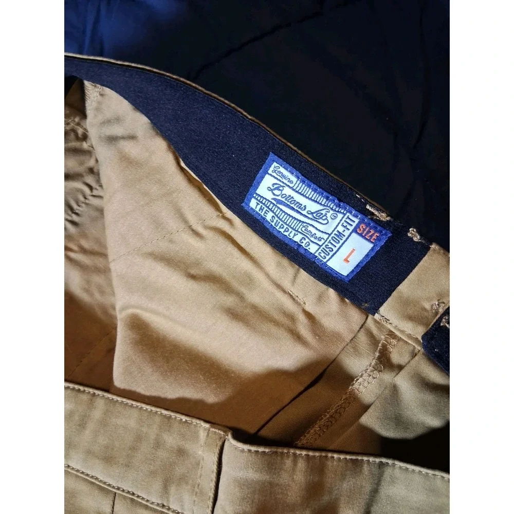Bottoms Up Men's Sz Large Shorts Khaki Stretch Waist‎ 9